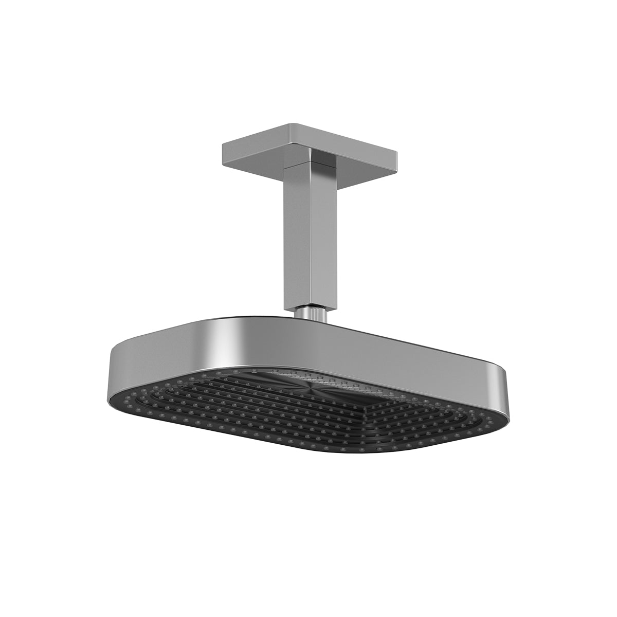 KAREO™ PREMIA Tête de Pluie de 325mm x 200mm (12 ¾'' x 7 ⅞'') avec Bras Vertical au Plafond Chrome