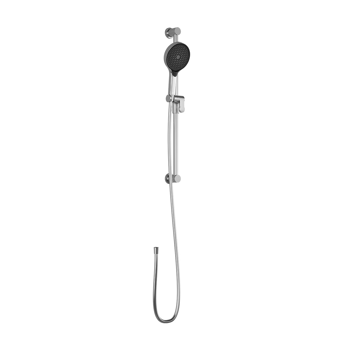 MOROKA™ PLUS Ensemble Douchette à Main 3 Fonctions avec Rail et Boyau Flexible en PVC de 60'' Chrome