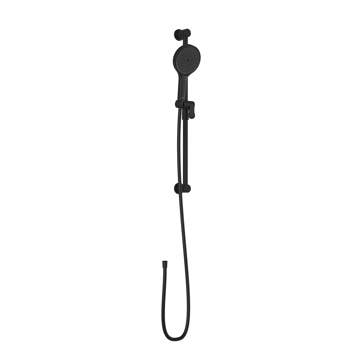MOROKA™ PLUS Ensemble Douchette à Main 3 Fonctions avec Rail et Boyau Flexible en PVC de 60'' Noir Mat