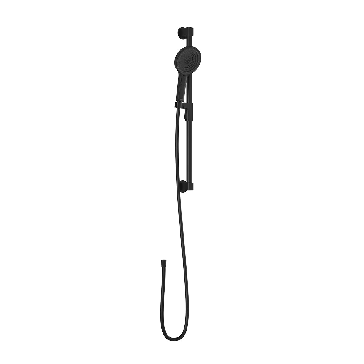MOROKA™ PREMIA Ensemble Douchette à Main 3 Fonctions avec Rail et Boyau Flexible en PVC de 60'' Noir Mat