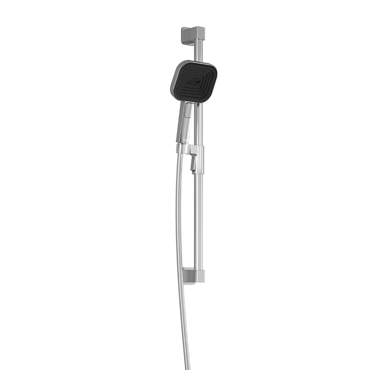 KAREO™ PREMIA Ensemble Douchette à Main 3 Fonctions avec Rail et Boyau Flexible en PVC de 60'' Chrome
