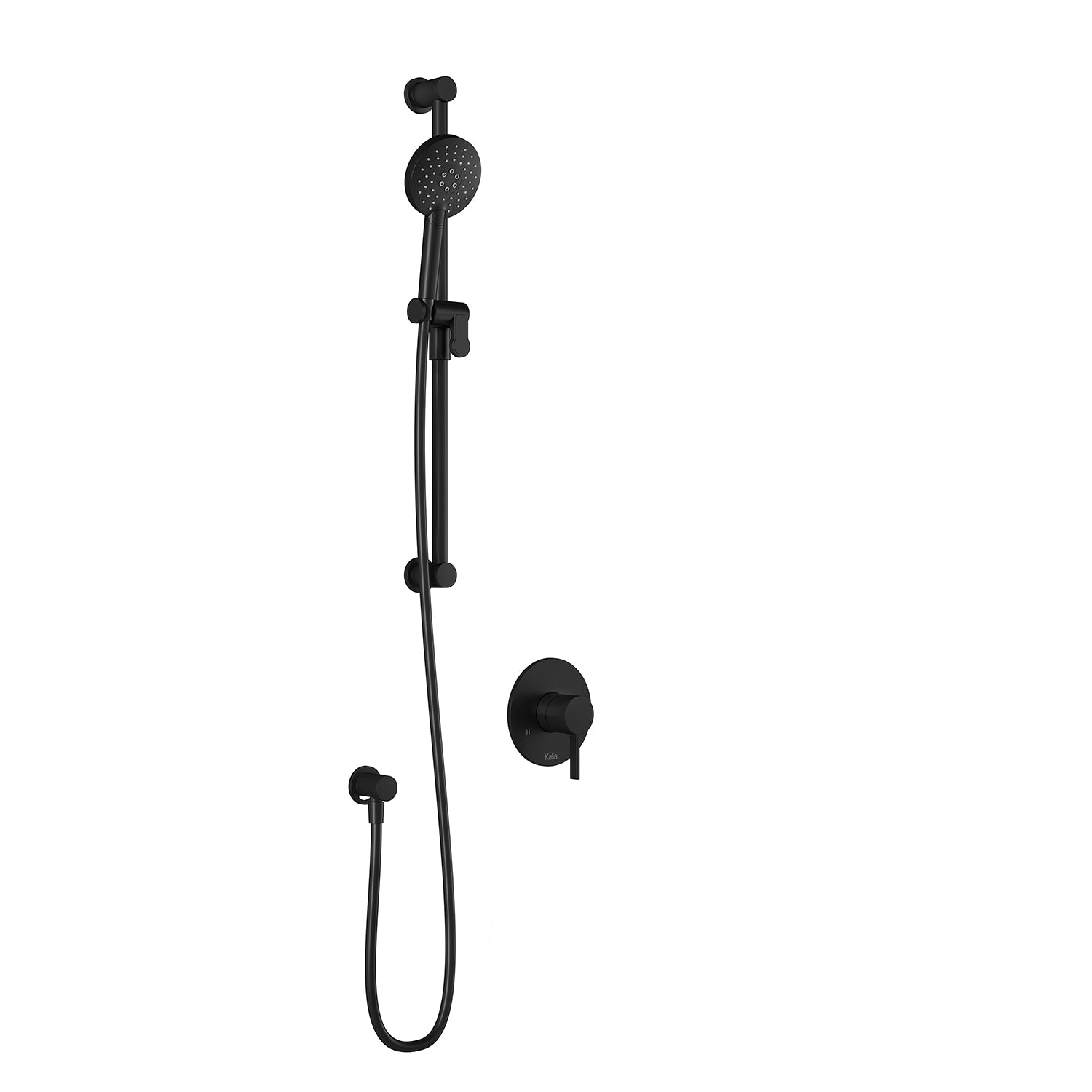RoundOne™ PB1 : Système de Douche à Pression Équilibrée avec Connexion ½ NPT Noir Mat