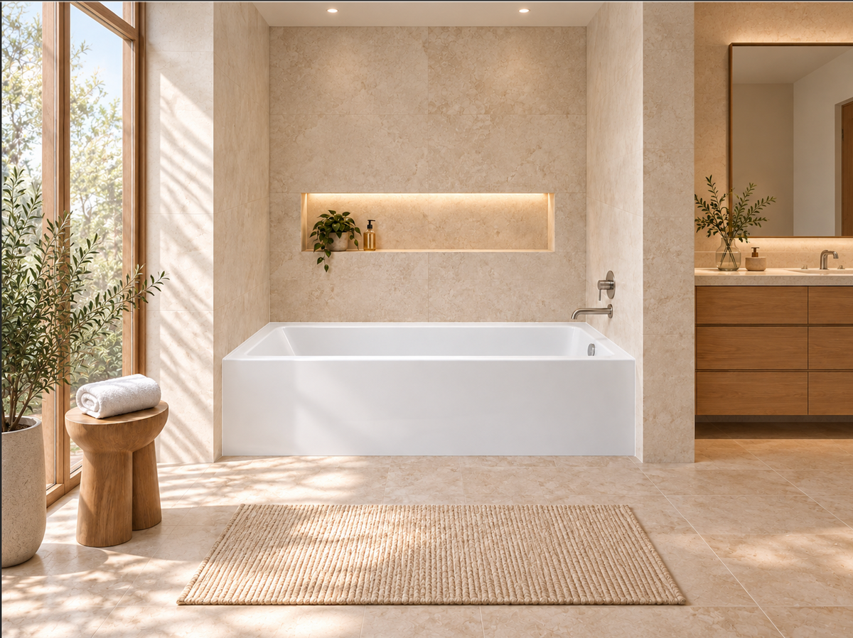 Bain en alcôve Kondo de Aktuell SériePRO