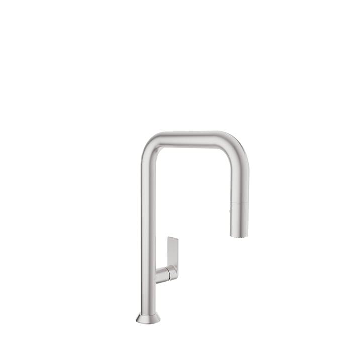 Robinet de cuisine monotrou avec douchette rétractable 2 jets