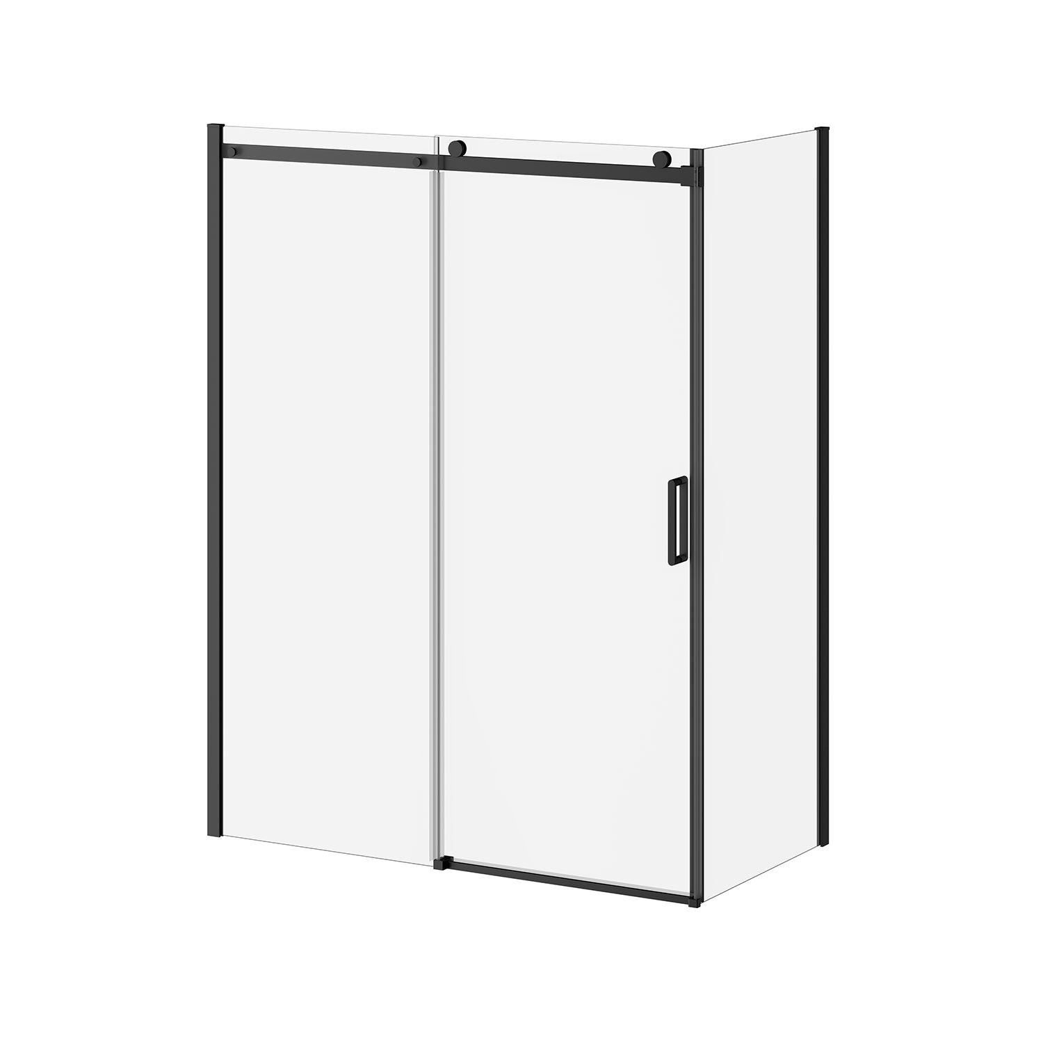 KONCEPT-II™ Panneau de Retour 32''x77'' (Réversible) Noir Mat Verre Clair