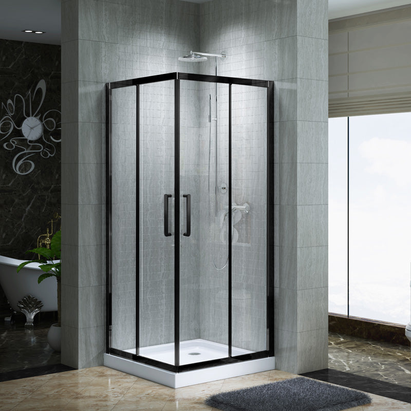 Aktuell PRO Series 36" x 36" Corner Sliding Shower Door with Base