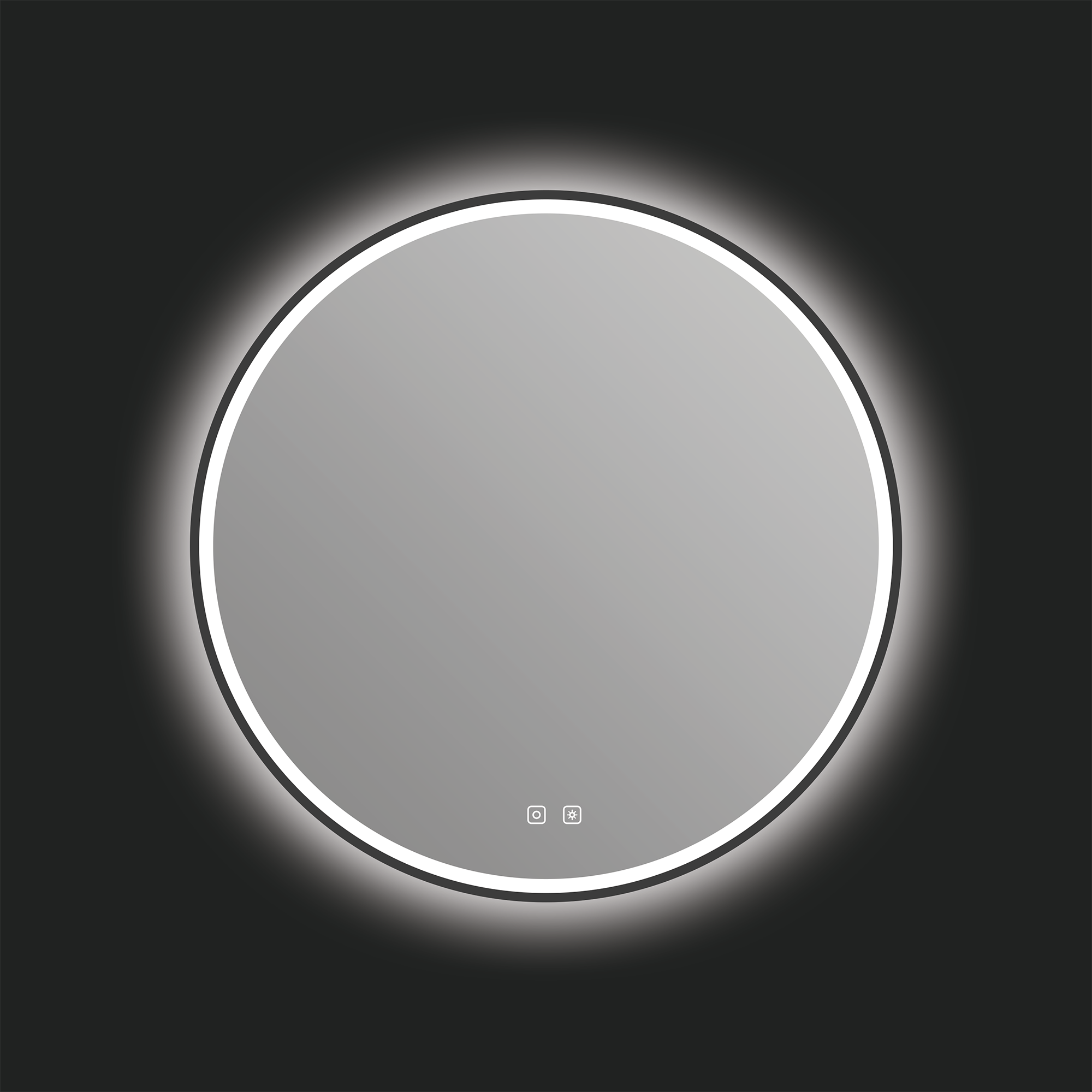 Miroir LED Denver 30" - Noir mat