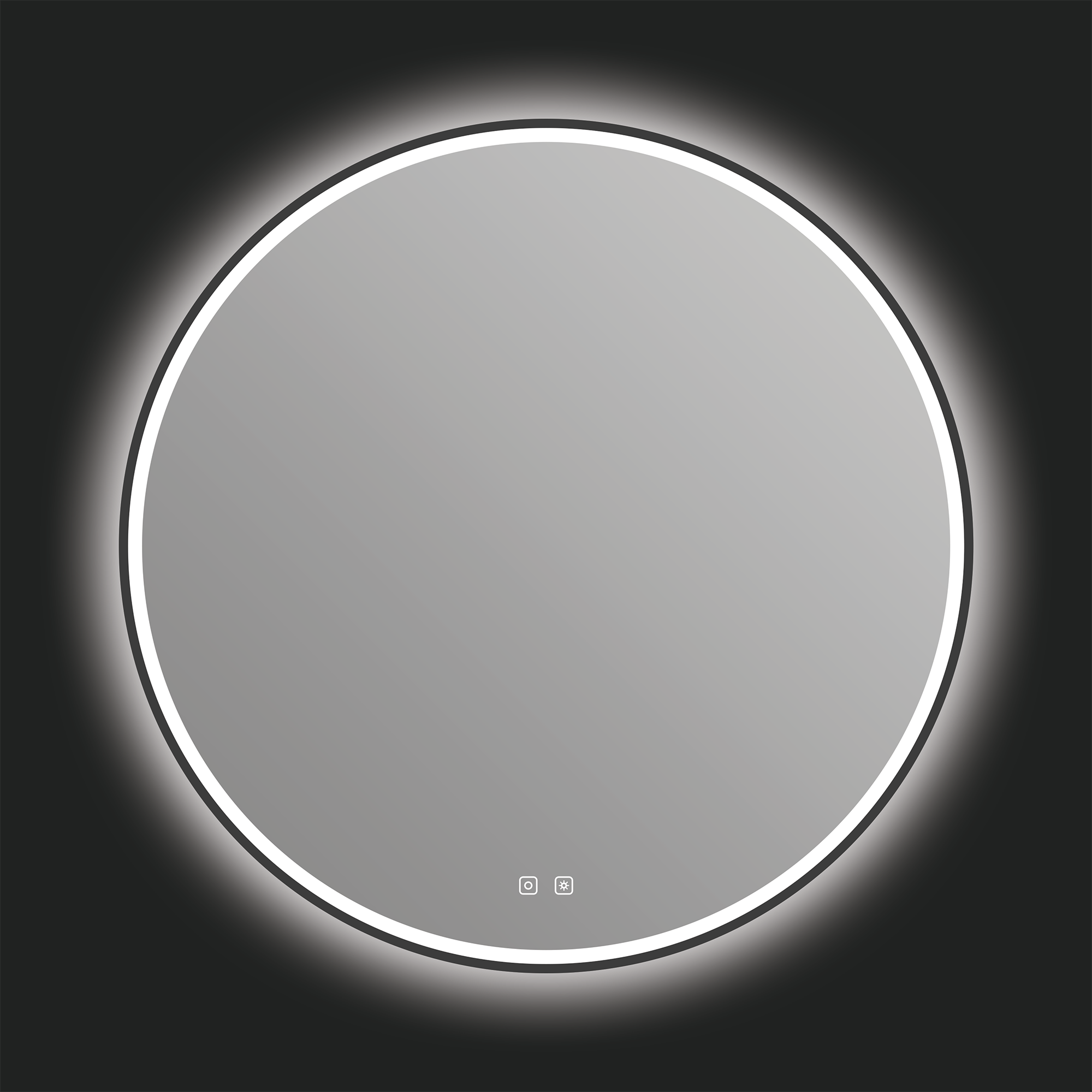 Miroir LED Denver 36" - Noir mat