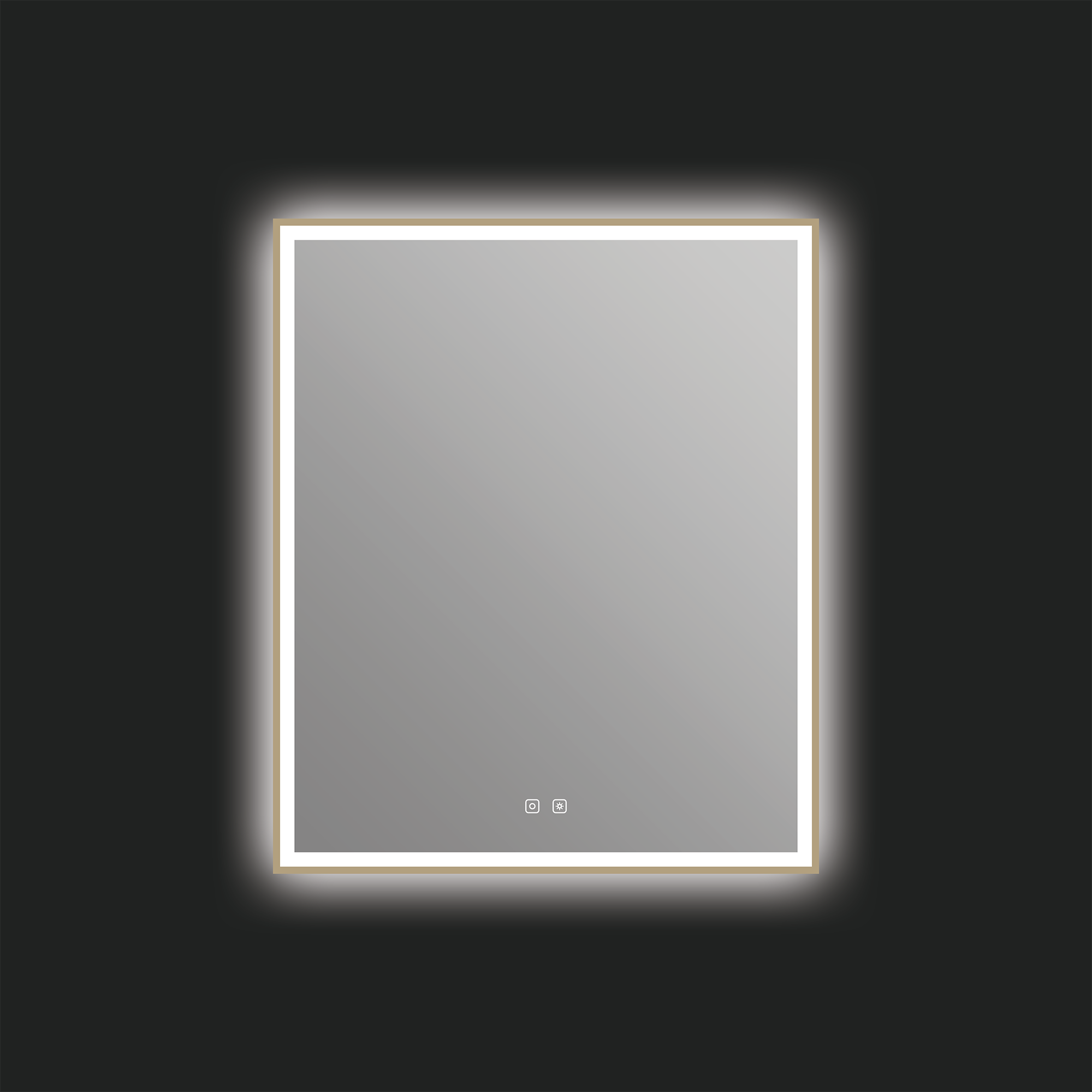 Miroir LED Eden 30" x 36" - Bronze brossé