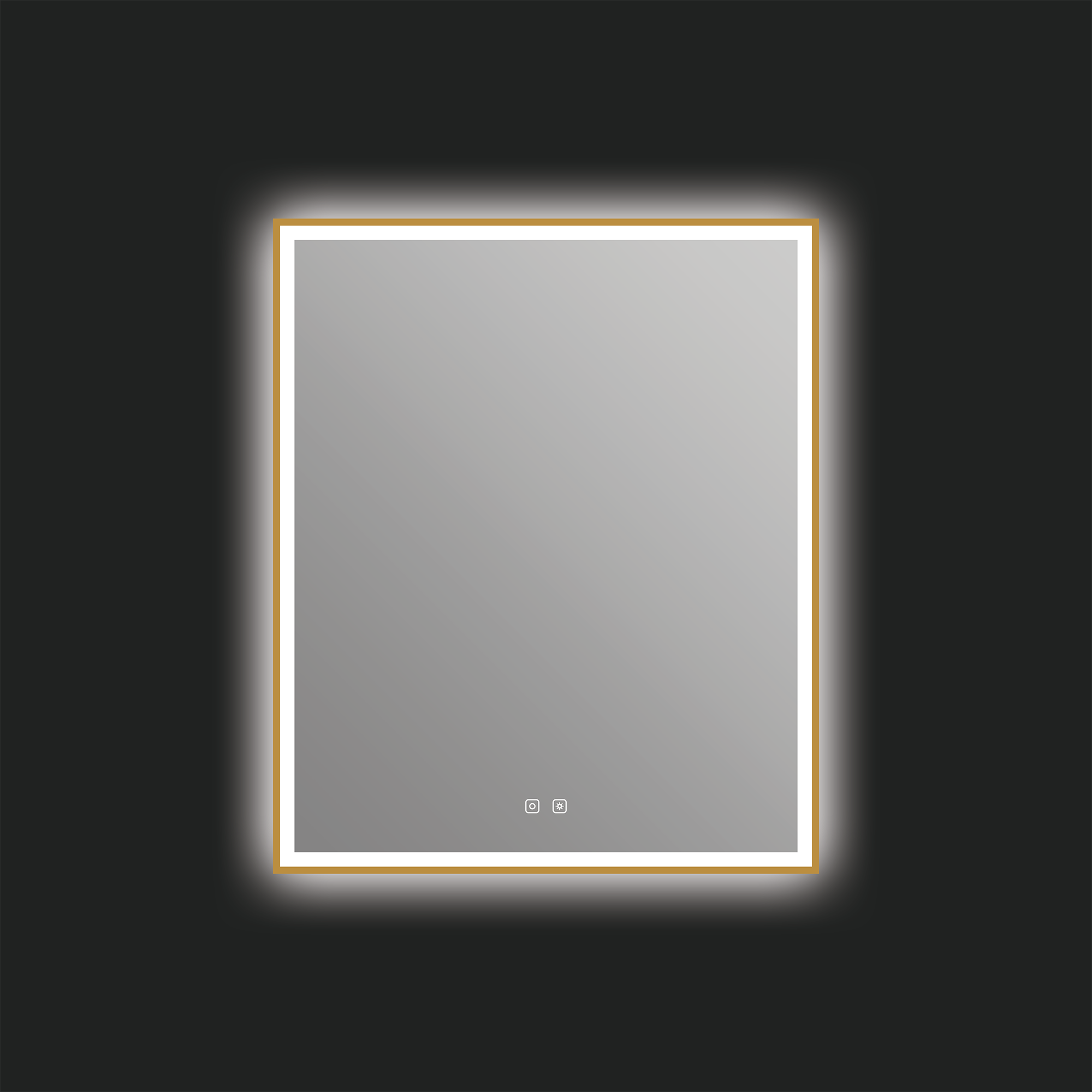 Miroir LED Eden 30" x 36" - Or brossé