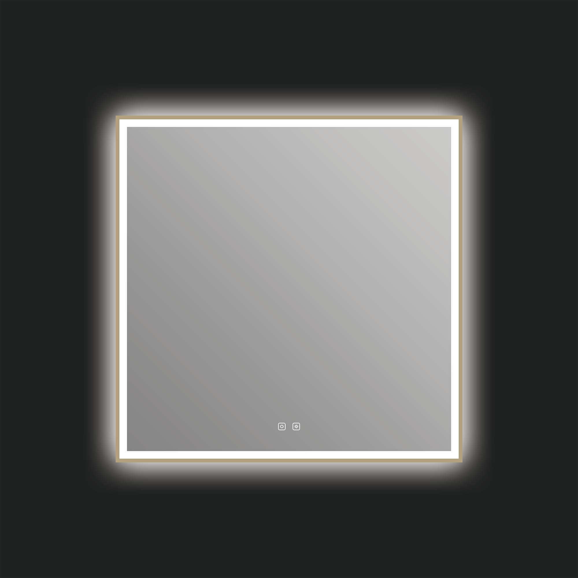 Miroir LED Eden 36" x 36" - Bronze brossé