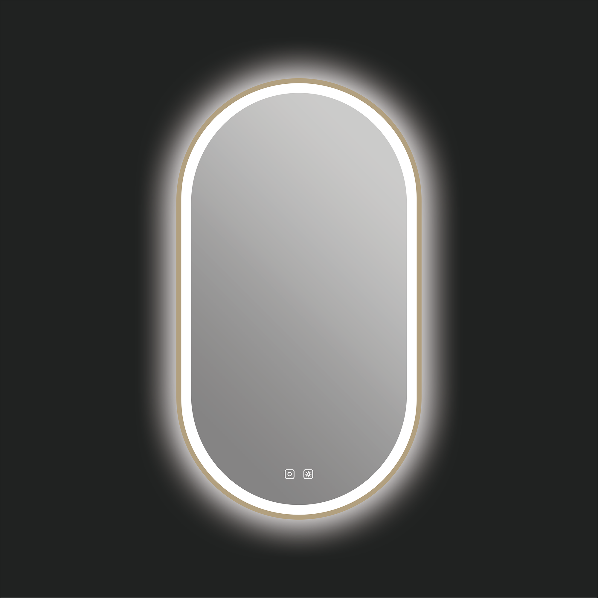 Miroir LED Kiara 20" x 36" - Bronze brossé
