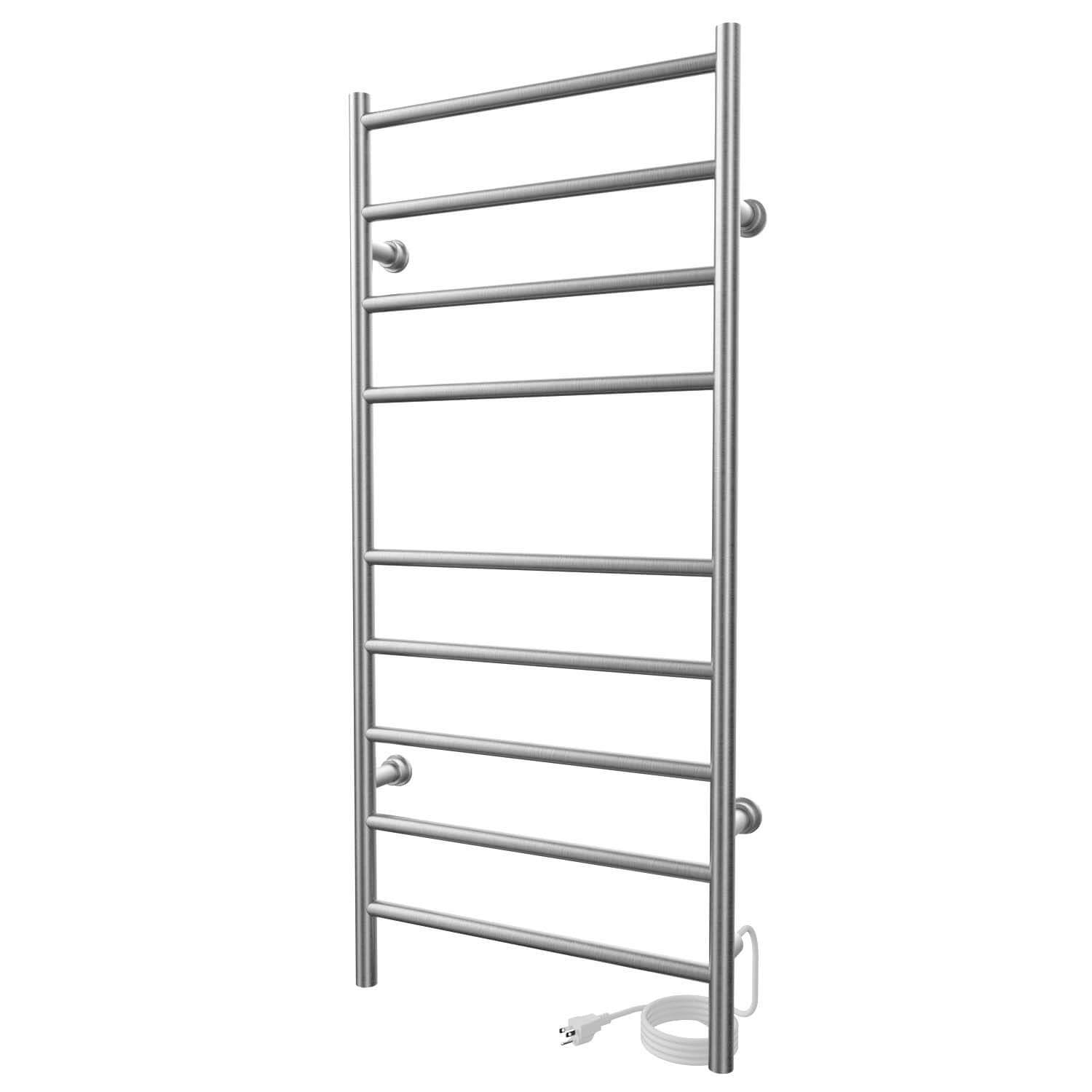 Chauffe-serviettes électrique linéaire Kontour 18" x 40" - Nickel brossé