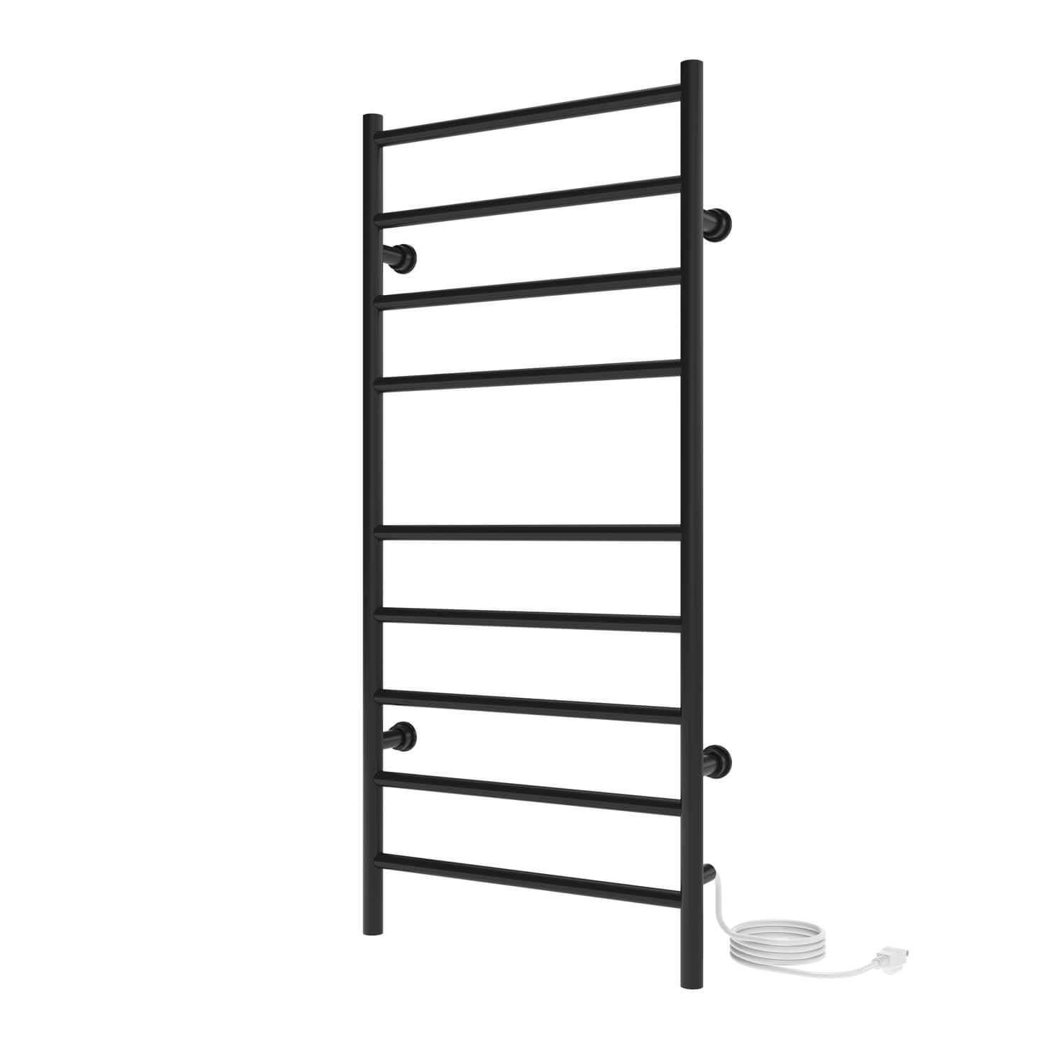 Chauffe-serviettes électrique linéaire Kontour 18" x 40" - Noir mat