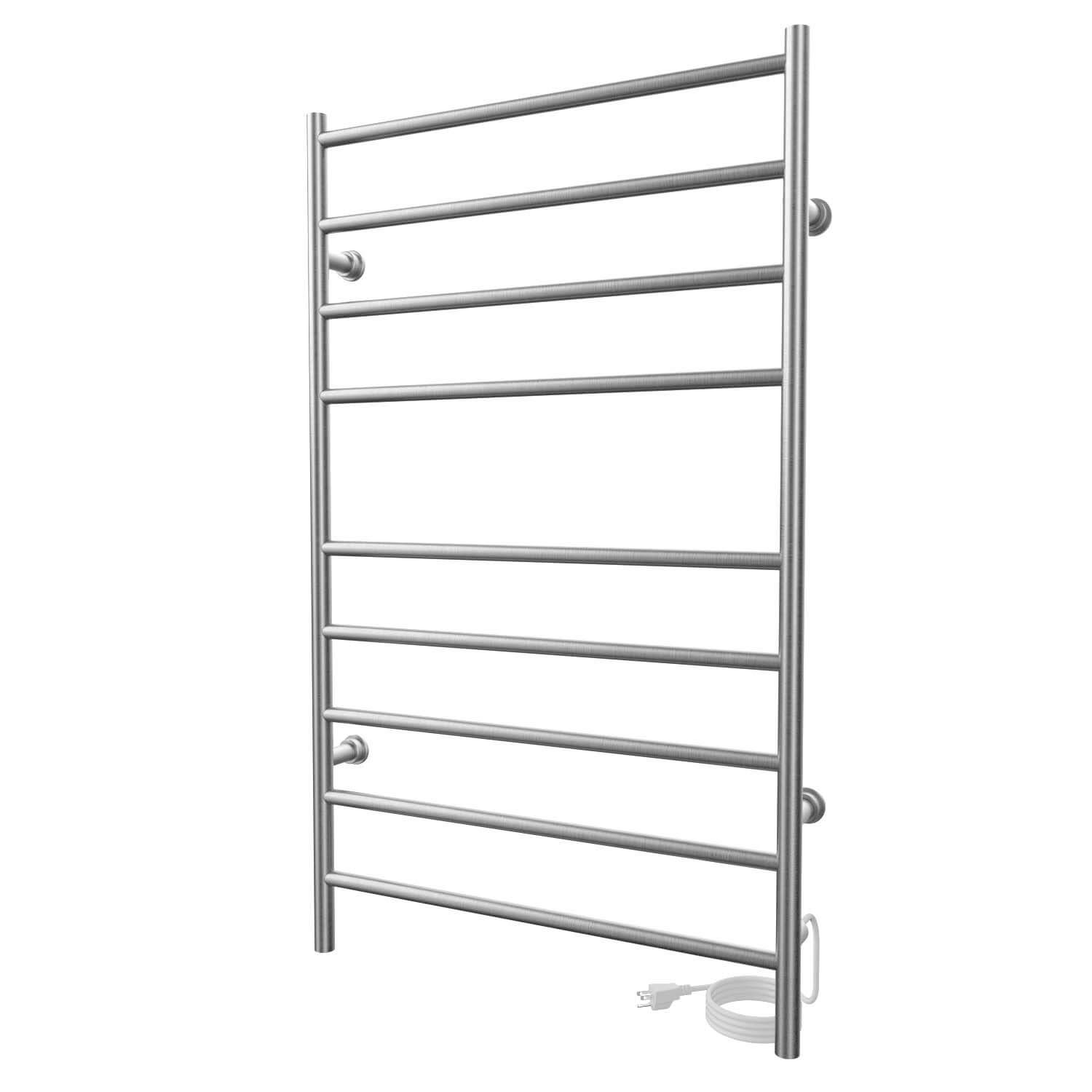Chauffe-serviettes électrique linéaire Kontour 24" x 40" - Nickel brossé