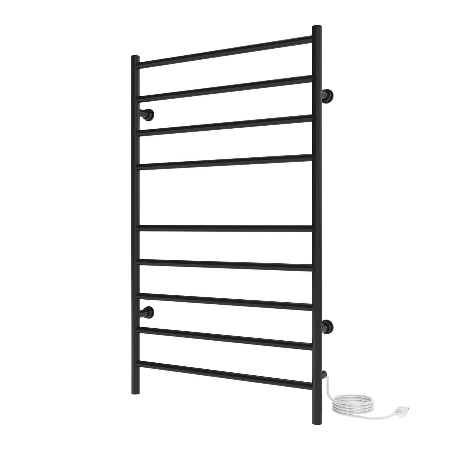 Chauffe-serviettes électrique linéaire Kontour 24" x 40" - Noir mat