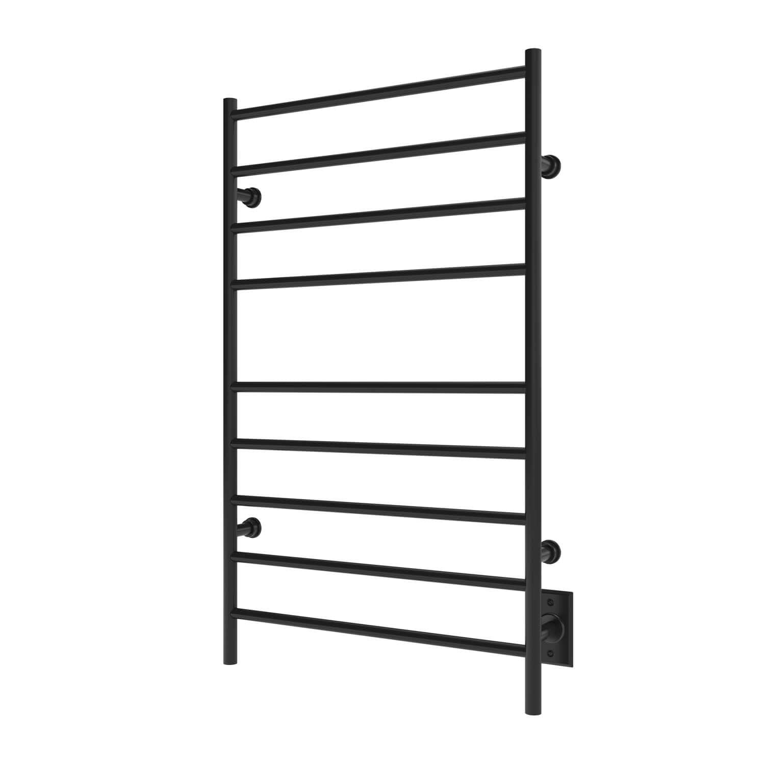 Chauffe-serviettes électrique linéaire Kontour 24" x 40" (61 x 101 cm) - Noir mat