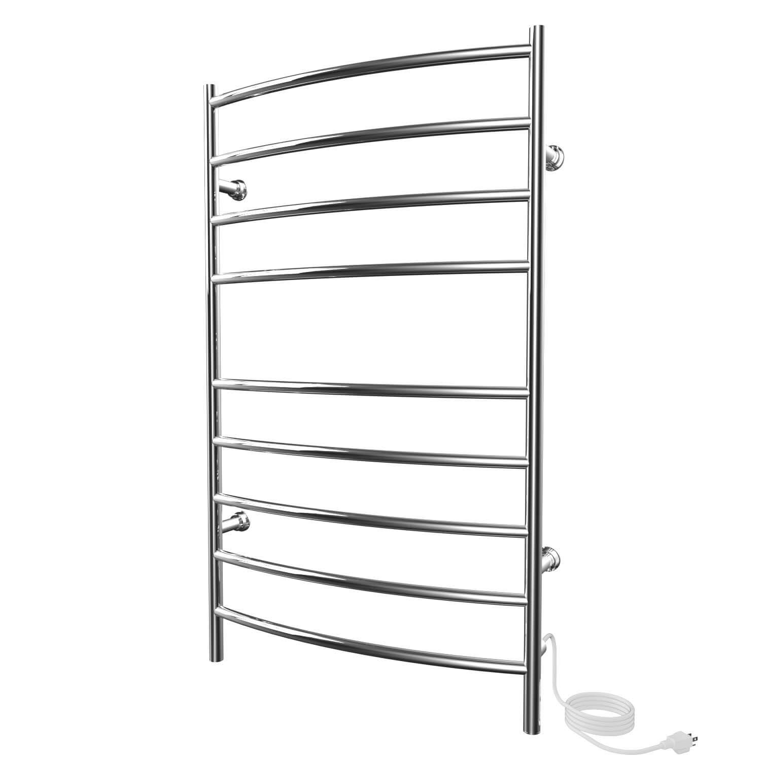 Chauffe-serviettes électrique convexe Kontour 24" x 40" - Chrome