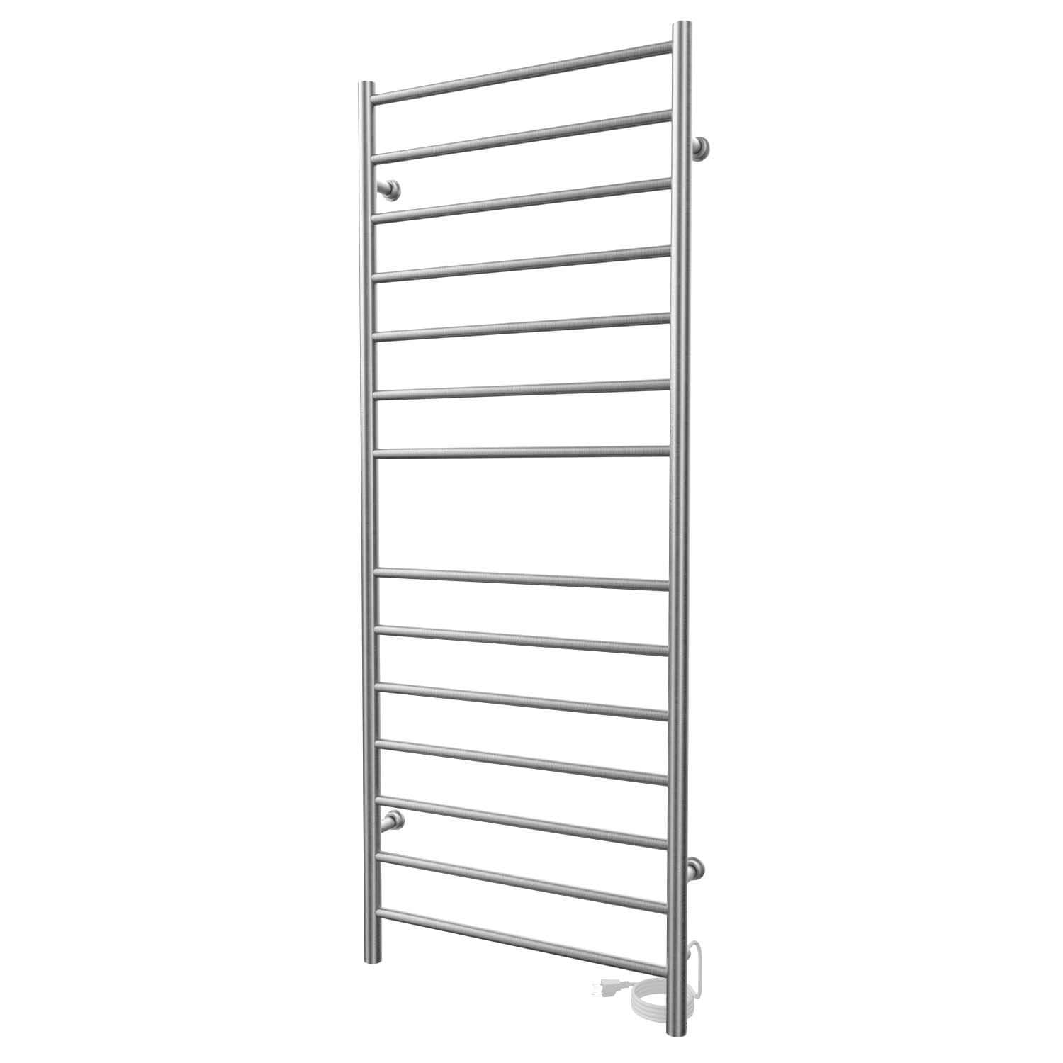 Chauffe-serviettes électrique linéaire Kontour 24" x 60" - Nickel brossé