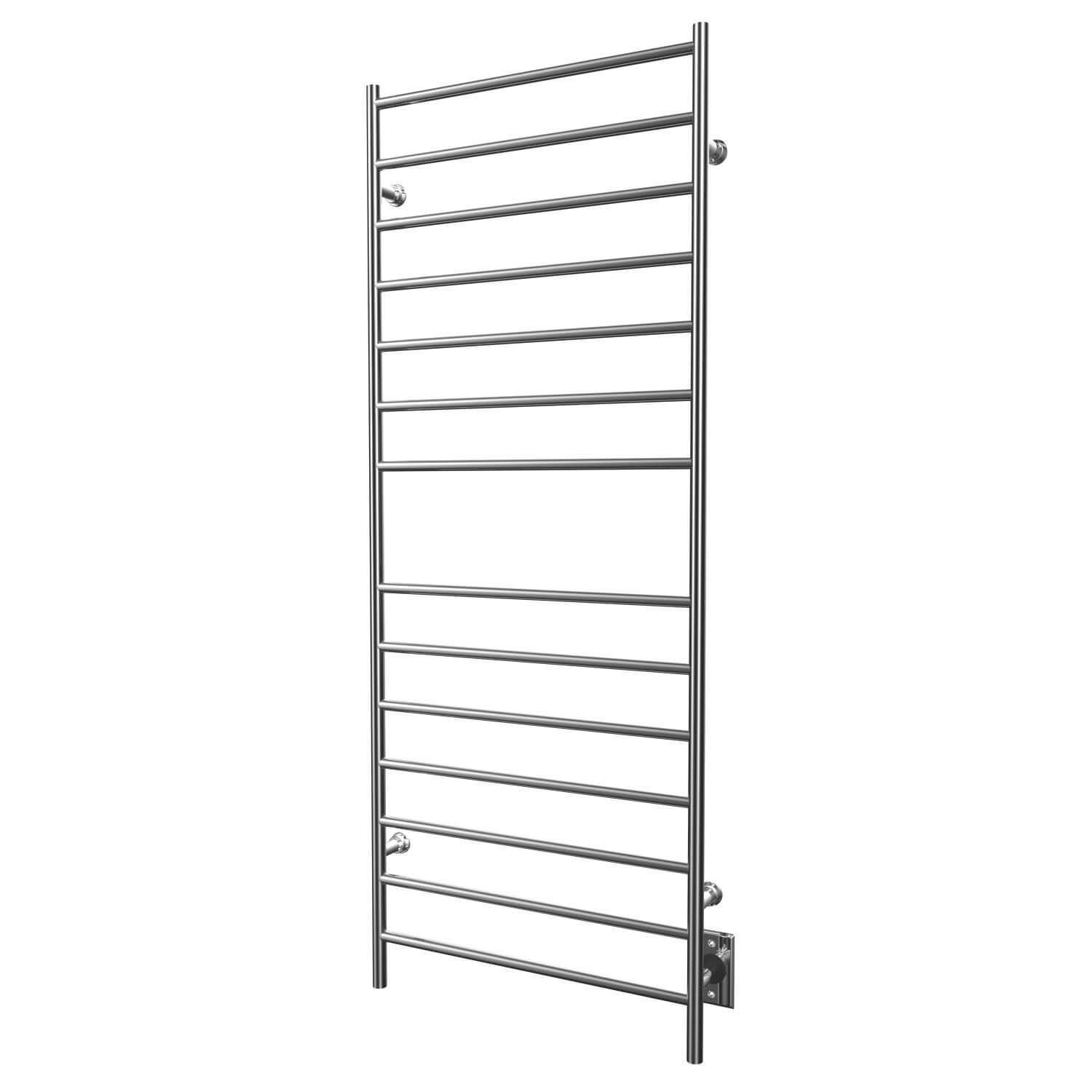 Chauffe-serviettes électrique linéaire Kontour câblé 24" x 60" - Chrome