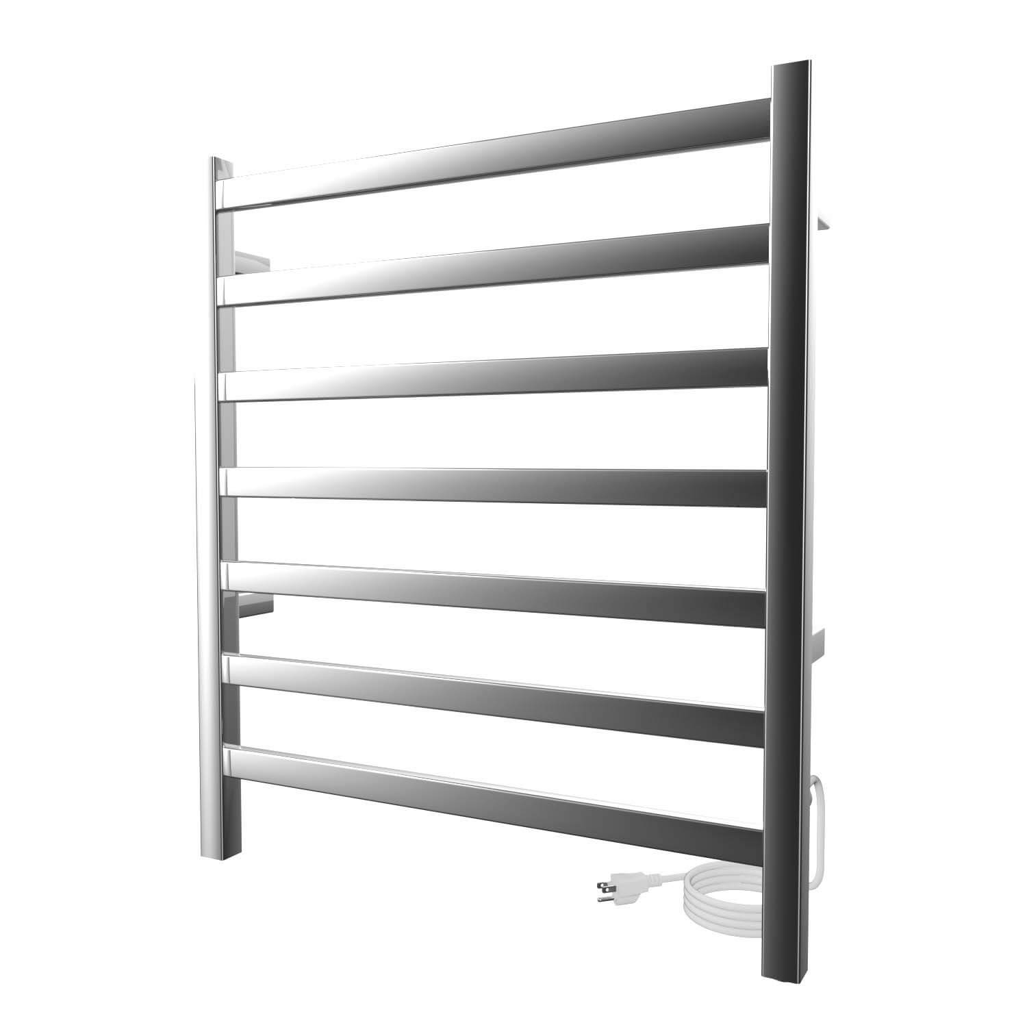 Chauffe-serviettes électrique carré Kontour 24" x 27" - Chrome