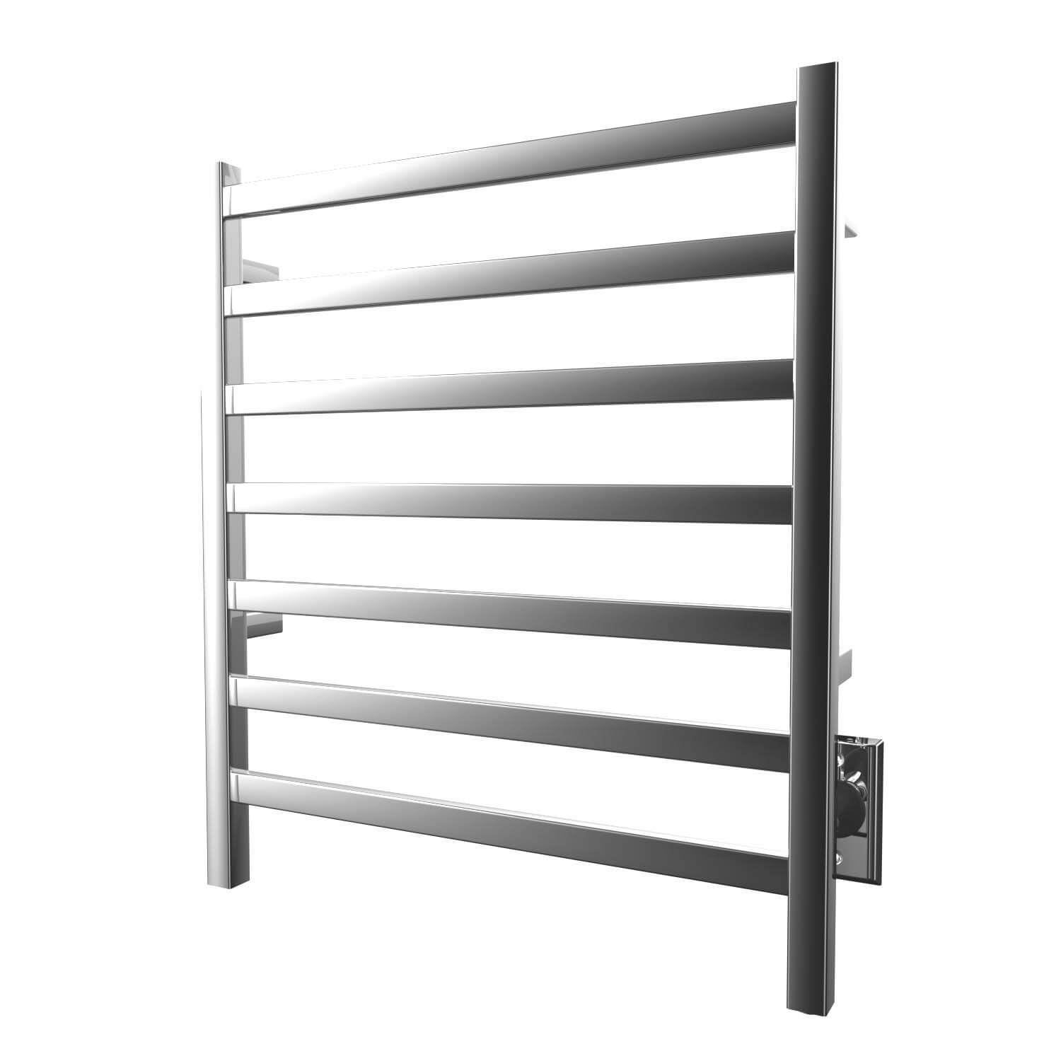 Chauffe-serviettes électrique carré Kontour 24" x 27" (61 x 68 cm) - Chrome