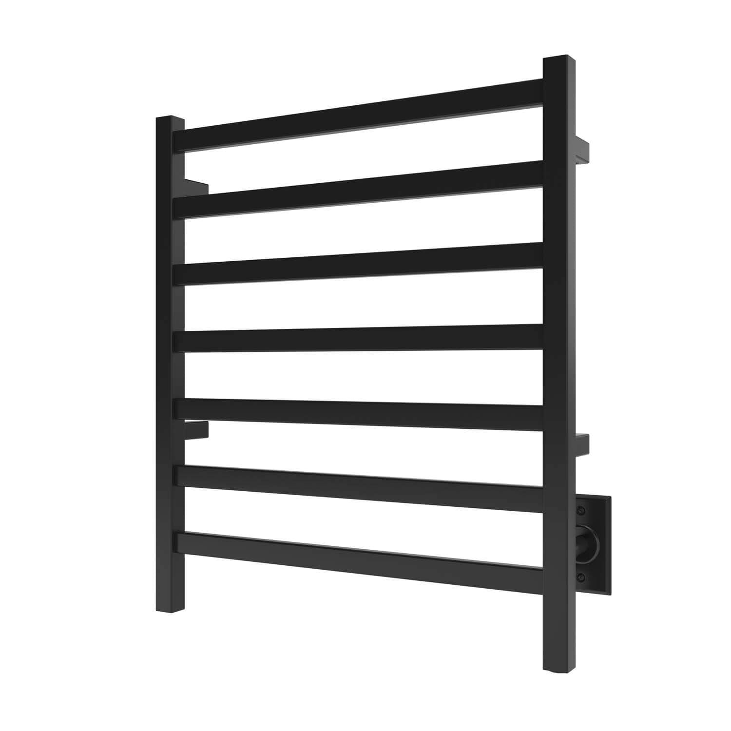 Chauffe-serviettes électrique carré Kontour 24" x 27" - Noir mat