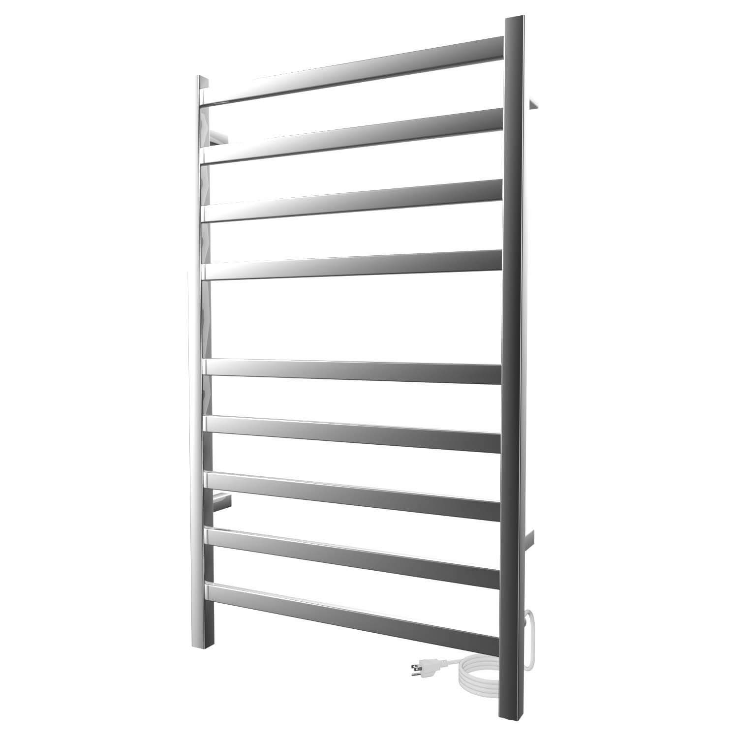 Chauffe-serviettes électrique carré Kontour 24" x 40" - Chrome