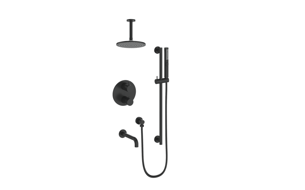 DRAVA 3-WAY TH SHOWER KIT WITH 6" CEILING ARM