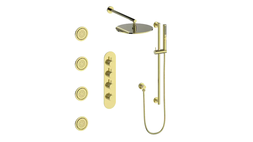 DRAVA 3-WAY TH SHOWER KIT WITH BODY JETS