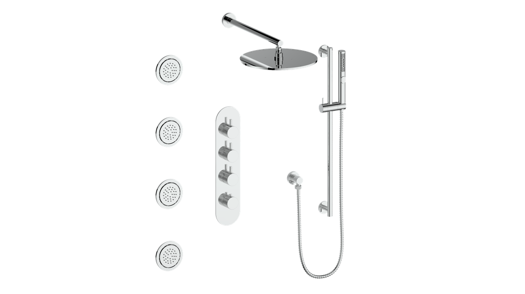DRAVA Vogt ensemble de douche avec jets de corps 3-WAY