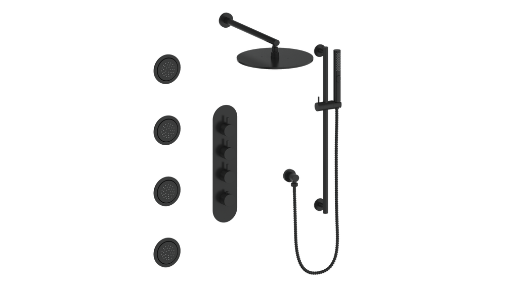 DRAVA Vogt ensemble de douche avec jets de corps 3-WAY