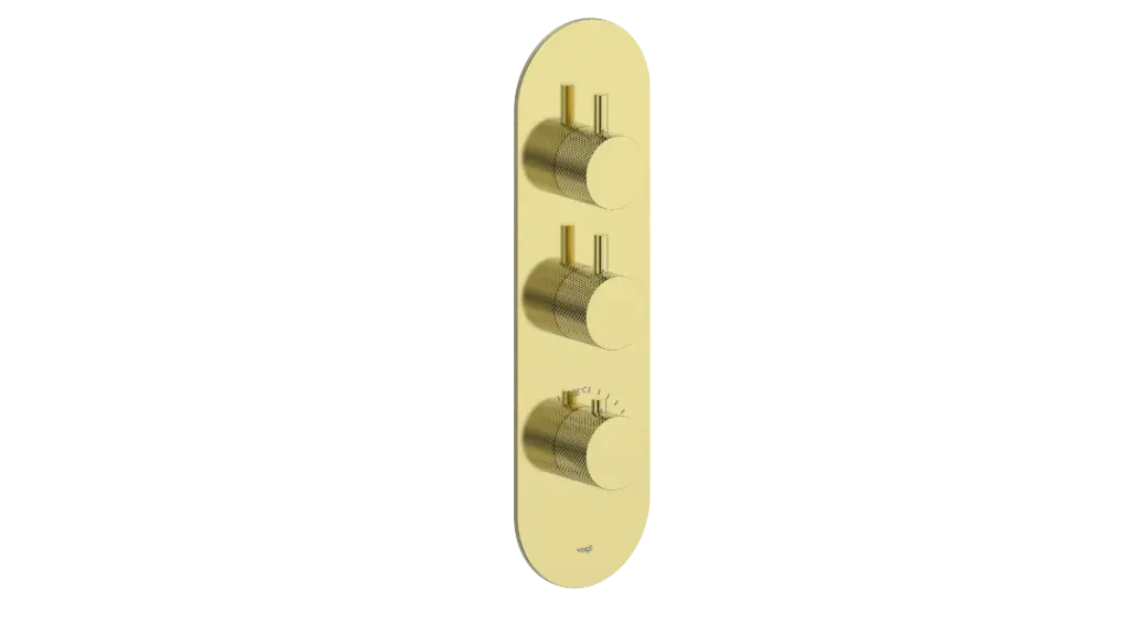 DRAVA TRIM FOR 3/4" HIGH-FLOW TH VALVE WITH 2 VOLUME CONTROLS