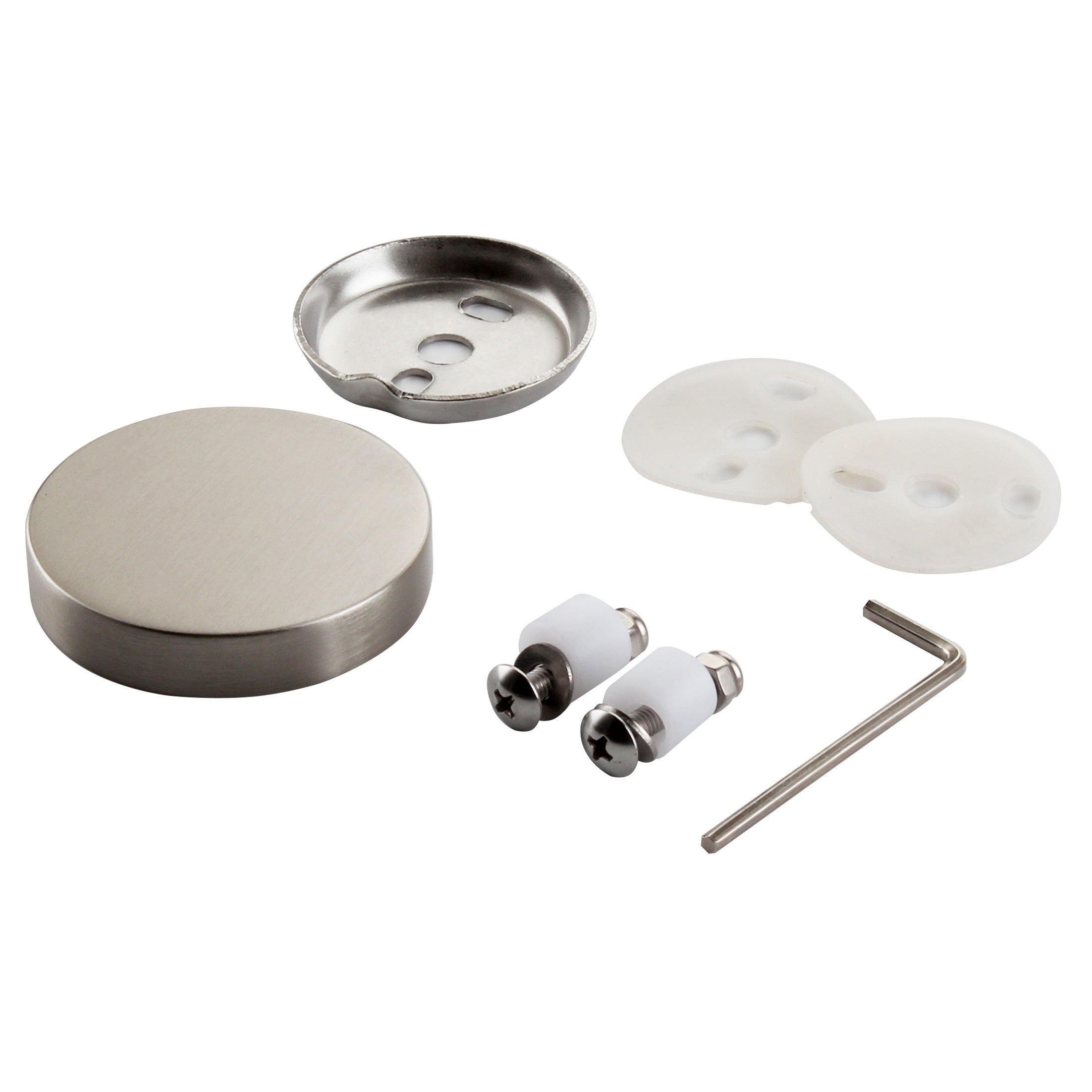 Kit de montage pour verre (Ember, Glow, Lava, Summit) - Nickel brossé