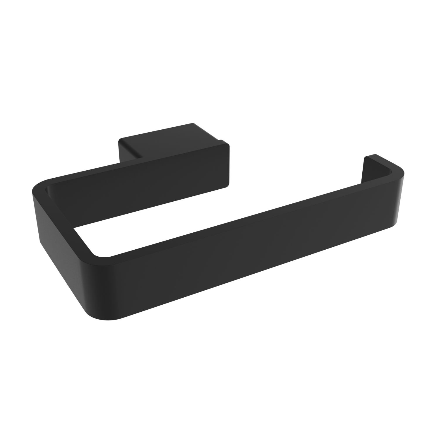 Porte-papier toilette Cinder - Noir mat (poteau gauche)