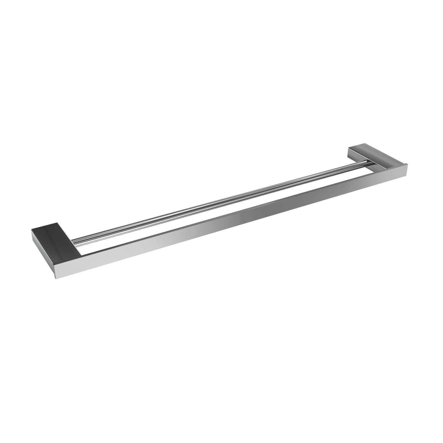 Porte-serviettes double Cinder 24 po - Chrome