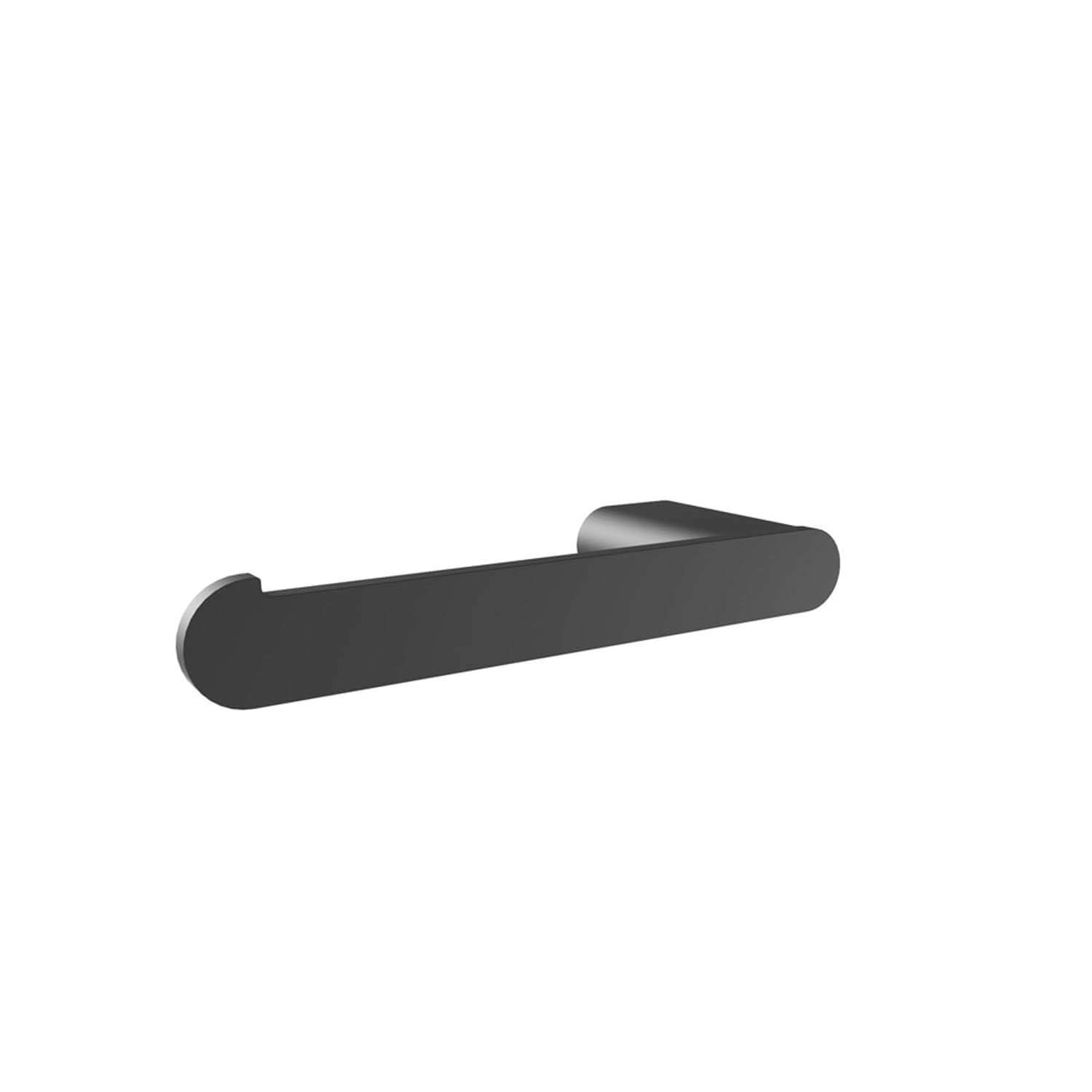 Porte-papier toilette Flow – Noir mat (poteau droit)