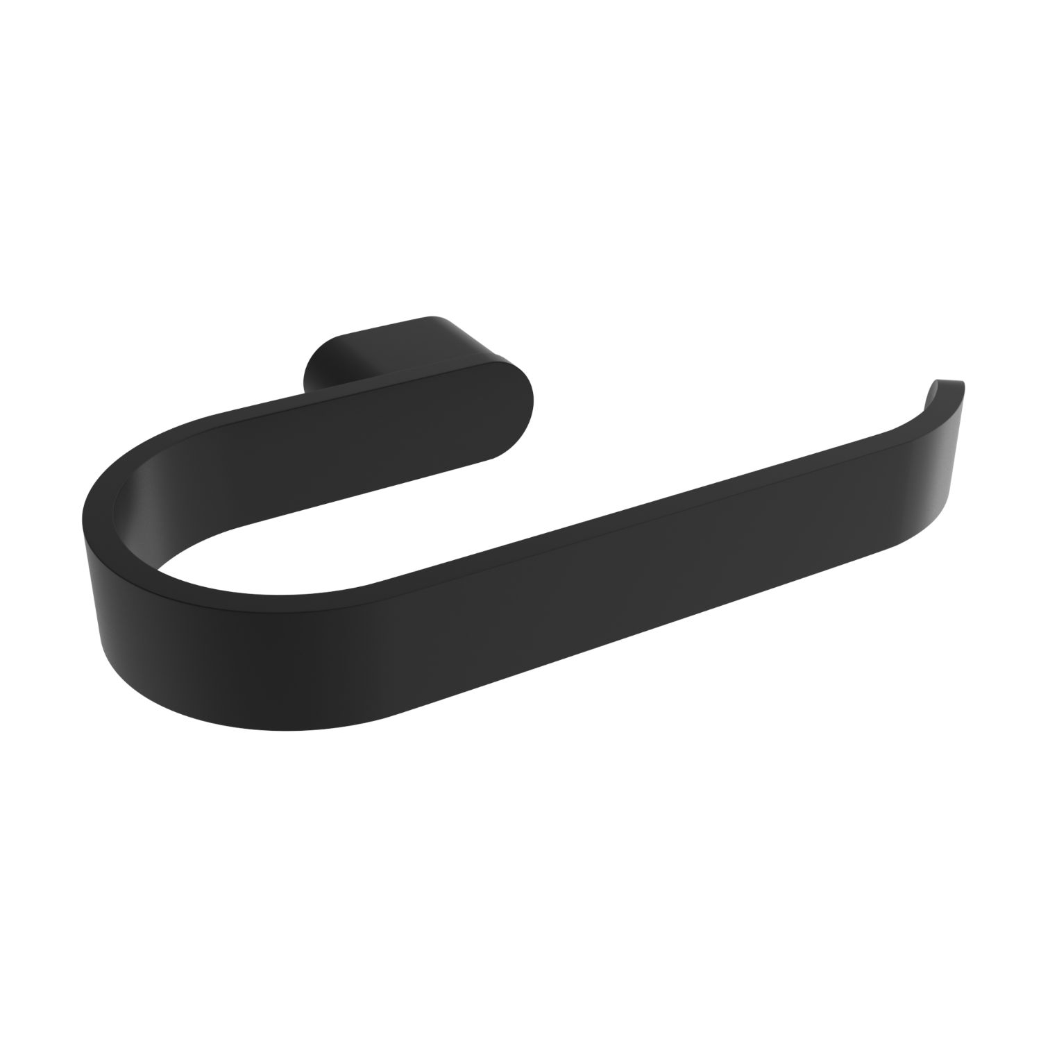Porte-papier toilette Flow – Noir mat (poteau gauche)