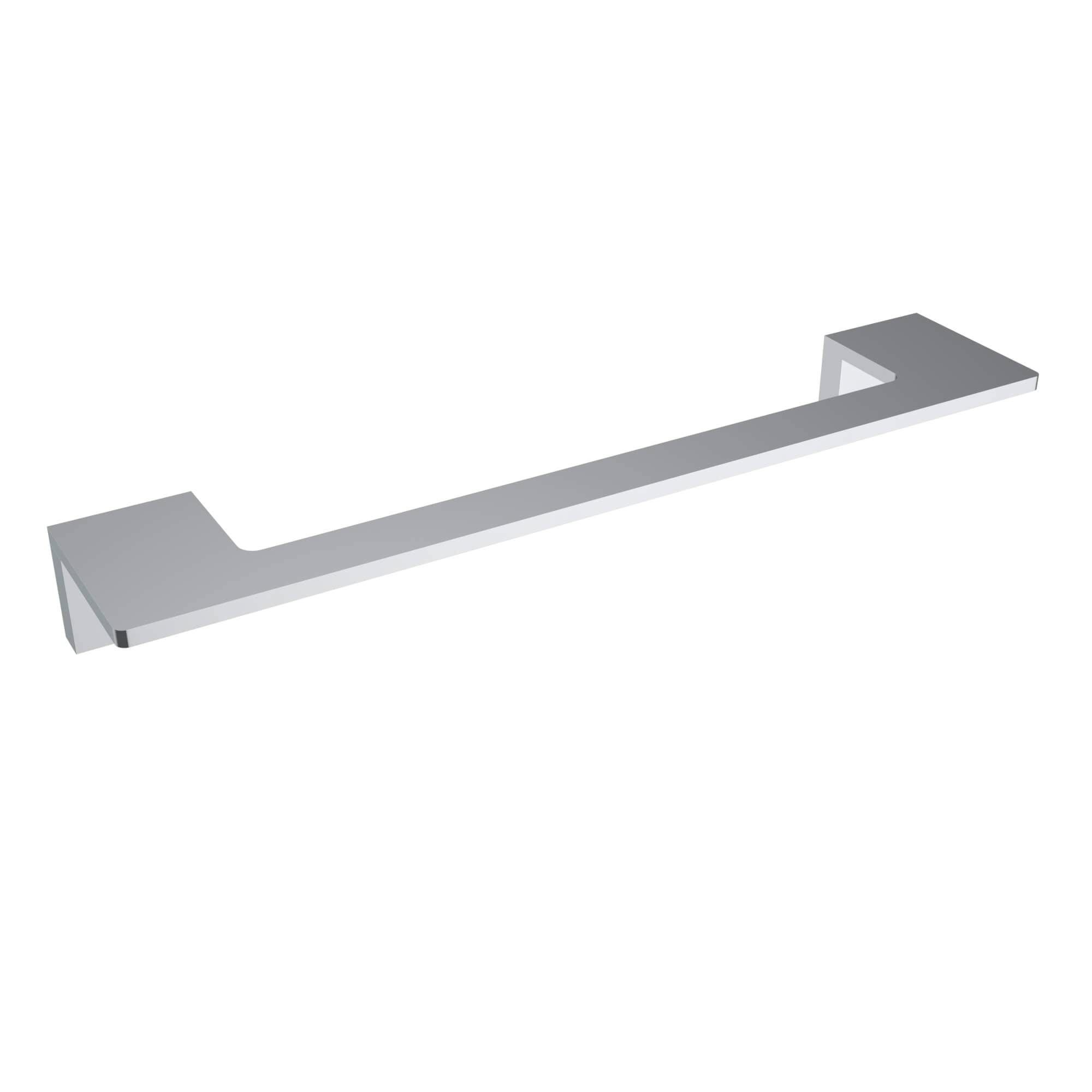 Porte-serviettes en frêne chromé de 30,5 cm