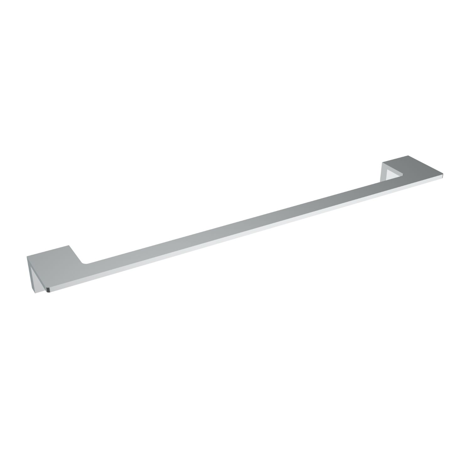 Porte-serviettes en frêne chromé de 45,7 cm