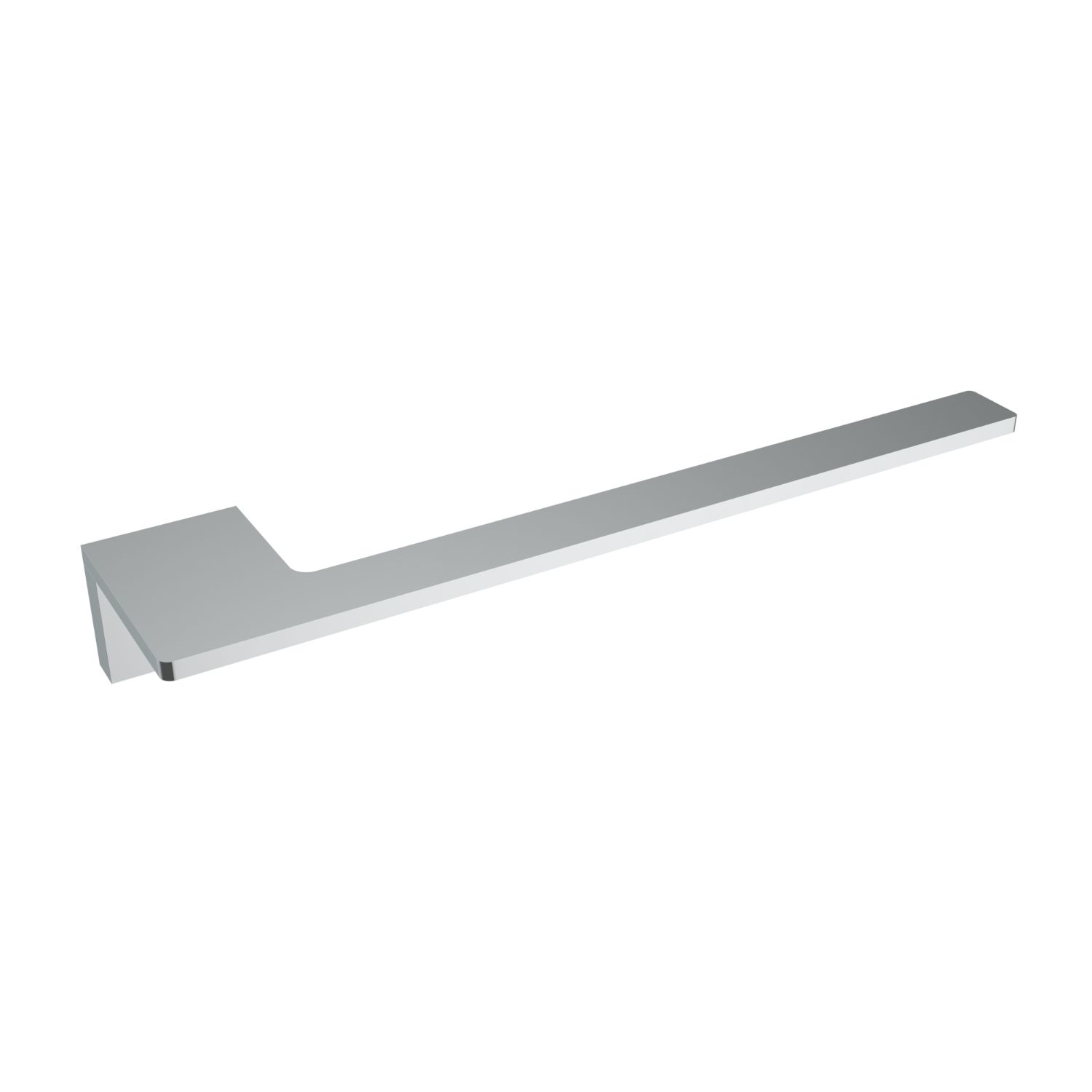 Porte-serviettes en frêne chromé de 20 cm