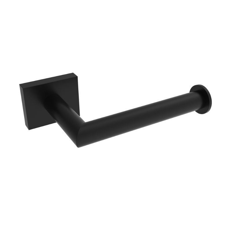 Porte-papier toilette Crater – Noir mat (poteau gauche)