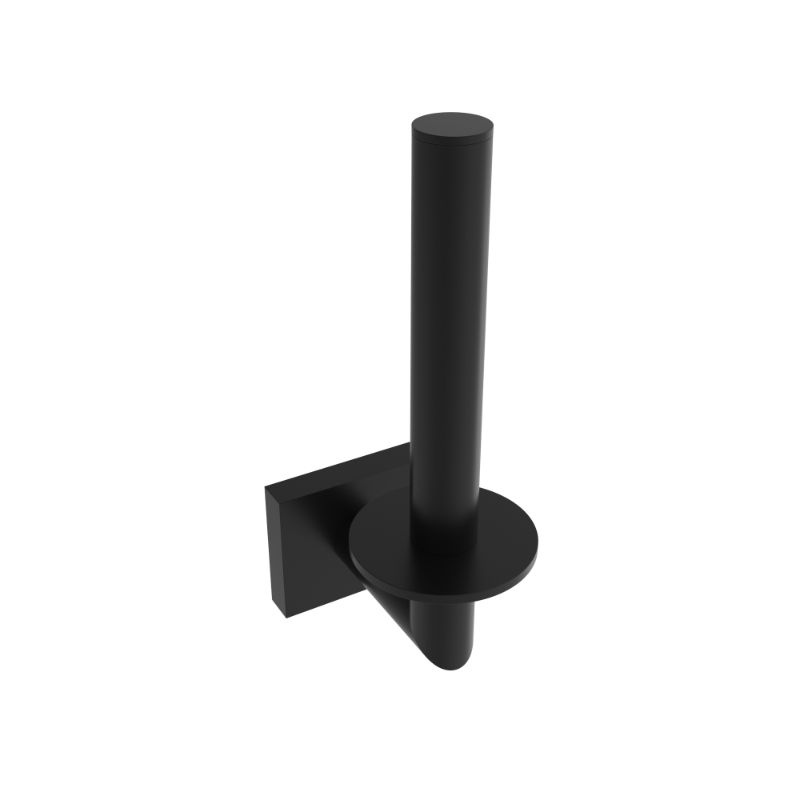 Porte-papier toilette de rechange Crater - Noir mat