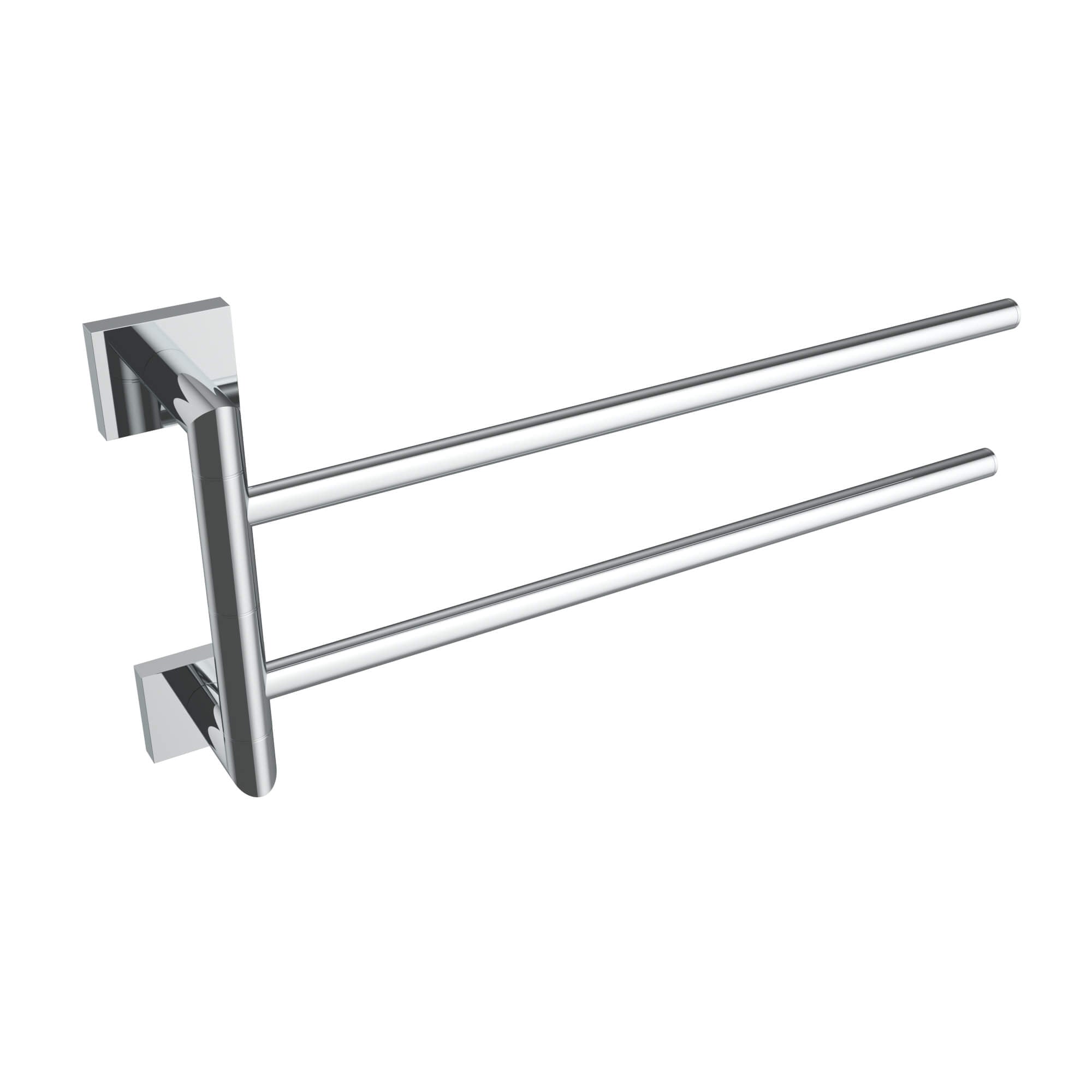 Barre porte-serviettes pivotante Crater - Chrome