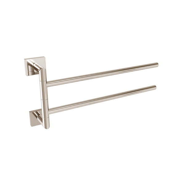 Barre porte-serviettes pivotante Crater - Nickel poli