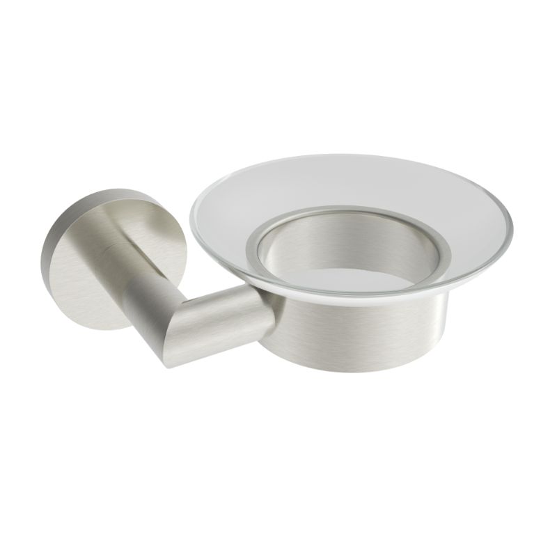 **JUSQU'À ÉPUISEMENT DES STOCKS** Porte-savon en verre Summit - Nickel brossé