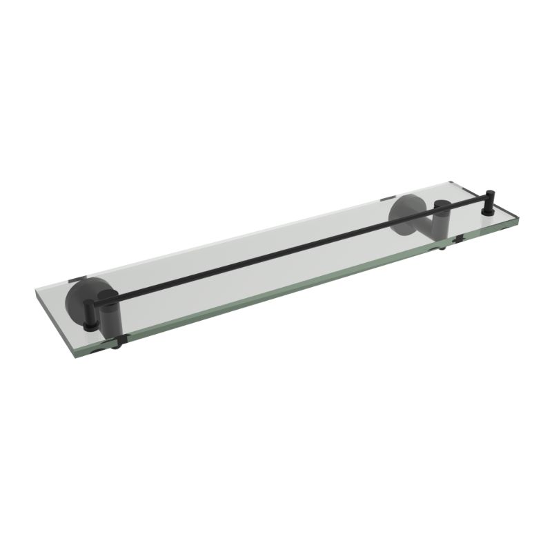 Étagère en verre Summit - Noir mat