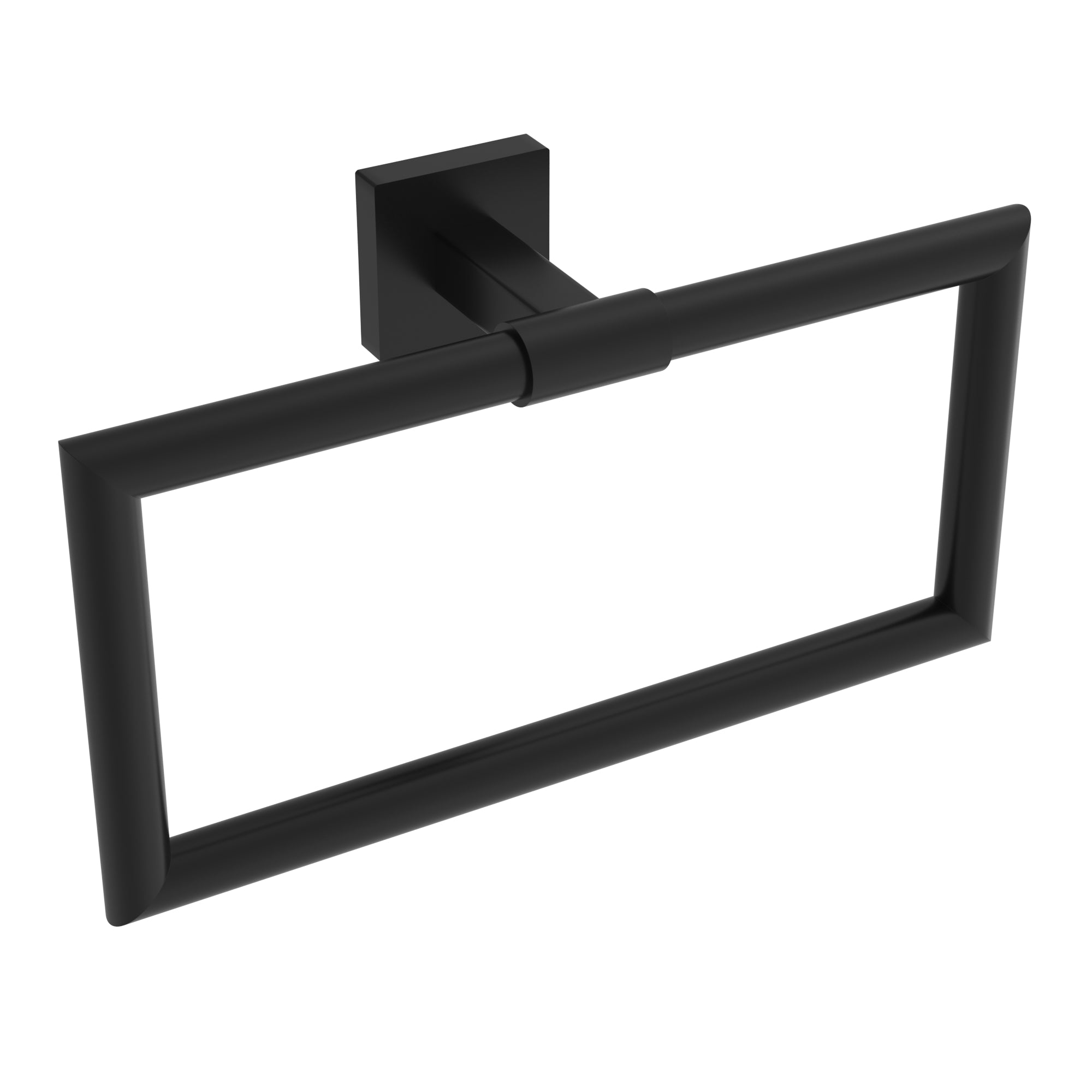 Anneau porte-serviettes chauffant - Noir mat