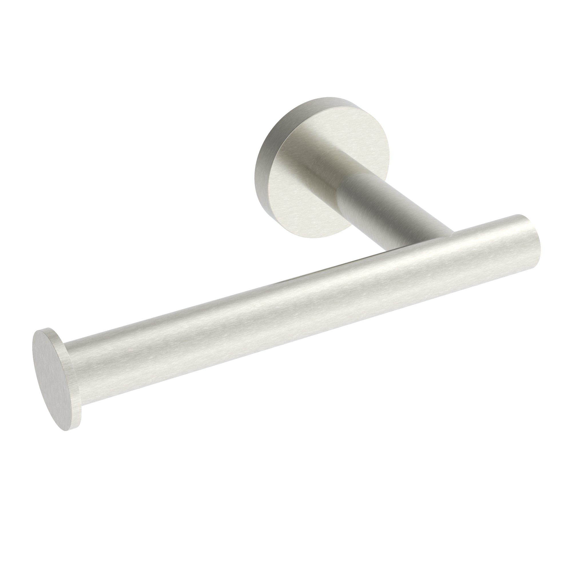 Porte-papier toilette Lava - Nickel brossé (poteau droit)