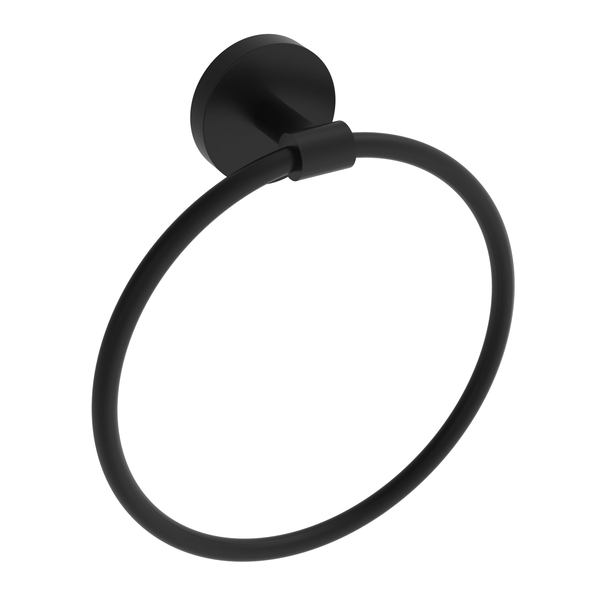 Anneau porte-serviette Lava - Noir mat
